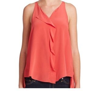 Rebecca Taylor Silk Ruffle Top